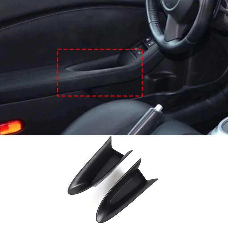 

For NISSAN 370Z Z34 2009-2020 Interior Accessories Phone Holder Tray Organizer Storage Box Armrest Door Handle ABS Black