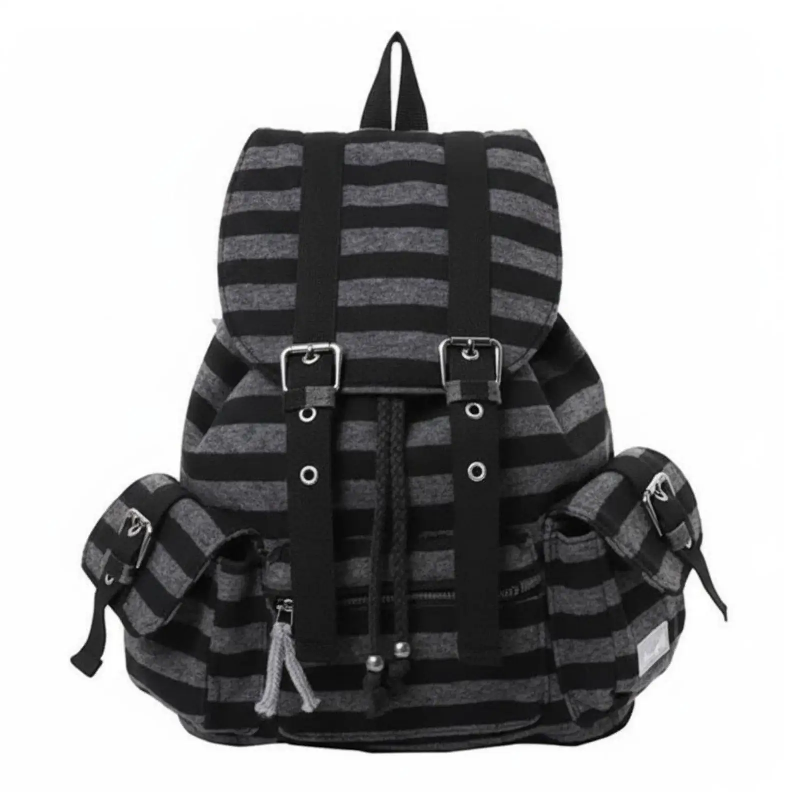 Sac à dos rayé pour femmes, sac à dos vintage chic pour ordinateur portable, sac d'étudiant pour femmes, voyage, école, travail, aventures du week-end