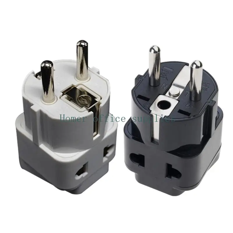 K43B European Type E/F Unit with Universal Input Port, Small Outlet Access Tool Suitable for Hotel, Office, Dorm