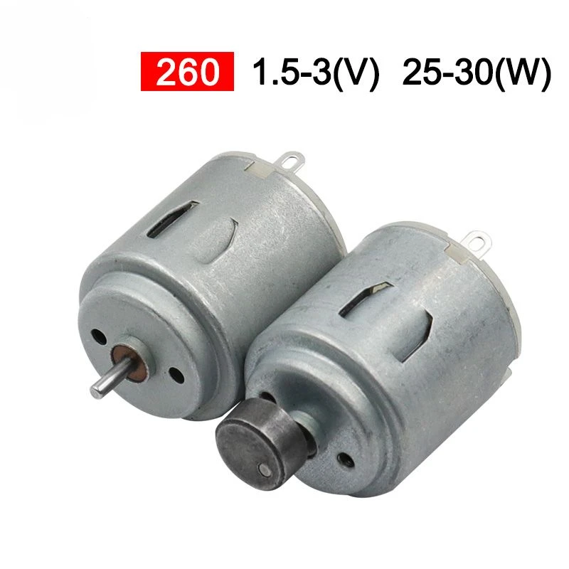 

260 Micro Small Motor High-speed Rotation Mini Fan Motor Motor for Toy Electric Toothbrush Hair Dryer