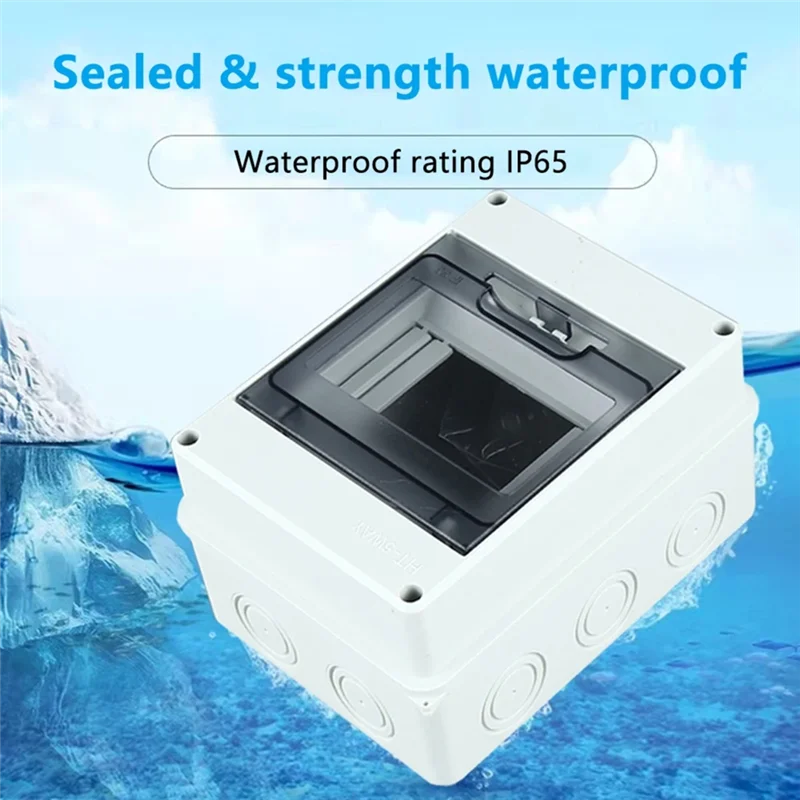 ABGE-IP65 Waterproof Electrical Junction Box HT Transparent Cover Outdoor Distribution Switch Wiring Boxes