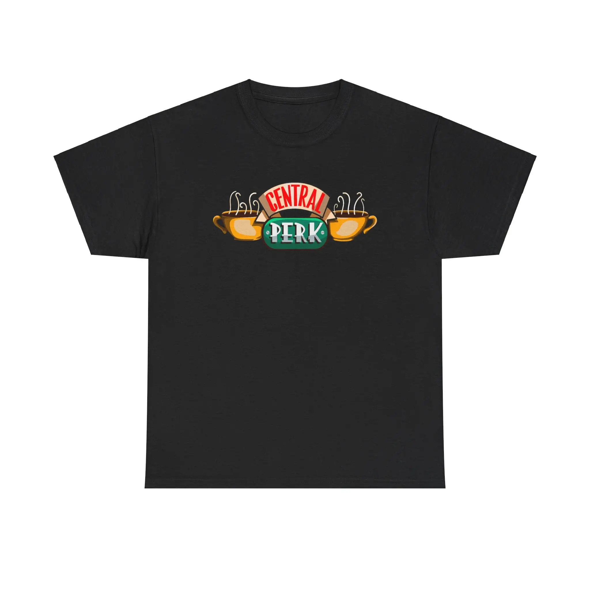 Central Perk Cafe Restaurant Logo Friends Tv Show Black Navy Red Green T Shirt Size S To 5Xl