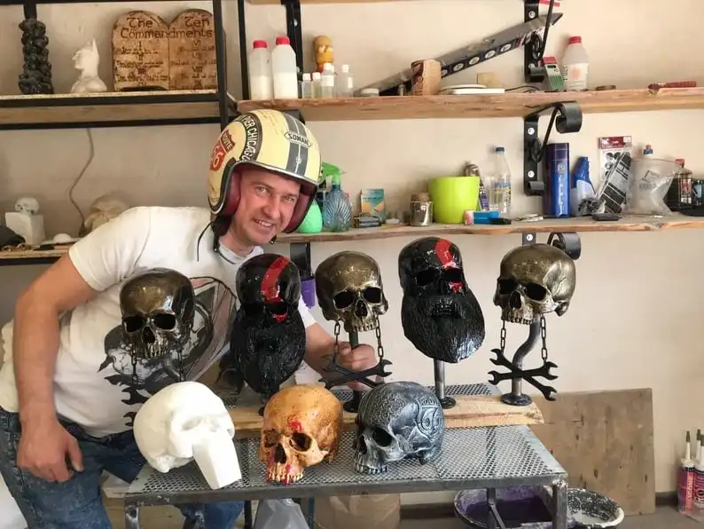 3d Skull Helmet Display Package Detachable 3d Skull Helmet Decorative Wall  Hanging Horror Motorcycle Helmet Head Skeleton - AliExpress 15
