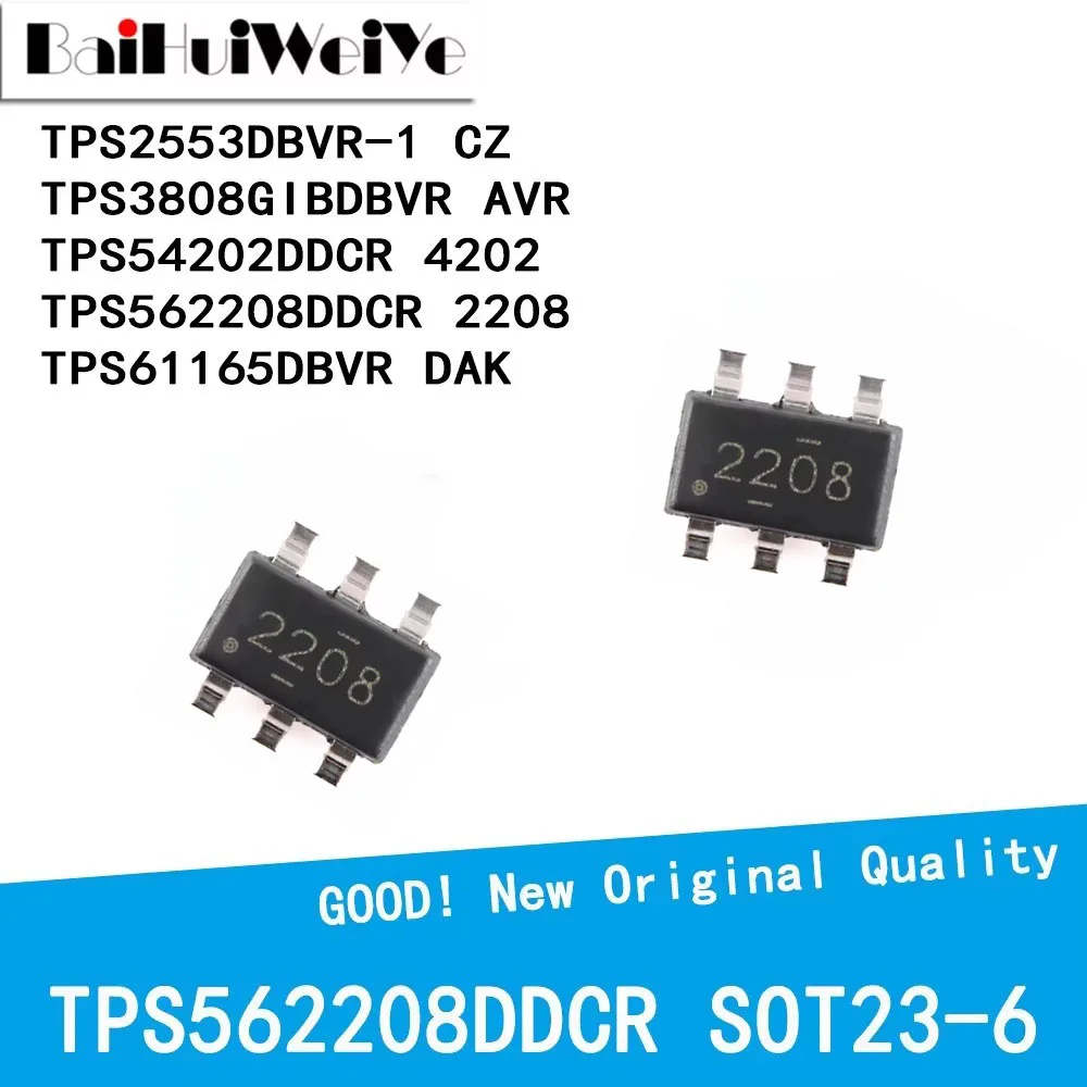 10 قطعة TPS562208DDCR 2208 TPS2553DBVR-1 تشيكوسلوفاكيا TPS3808GIBDBVR AVR TPS54202DDCR 4202 TPS61165DBVR DAK SMD SOT23-6 جديد نوعية جيدة #1