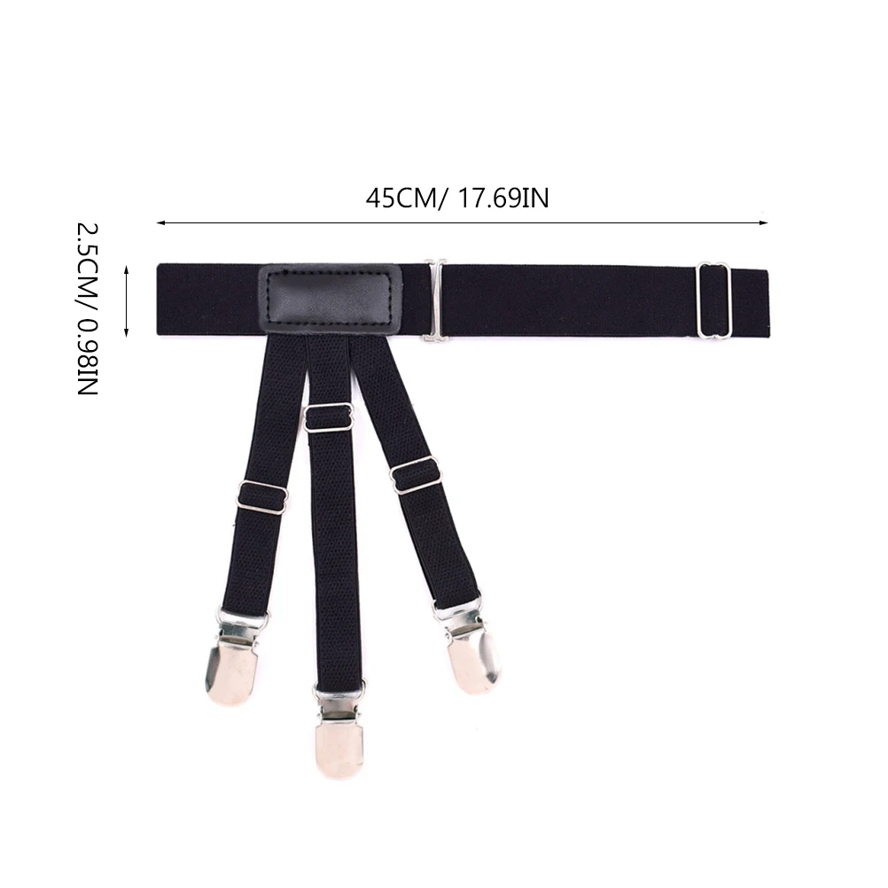 

Shirt Garters Stays Suspenders Keepers Holder Elastic Anti Slip Clip Strong Durability For Men Dress European Style