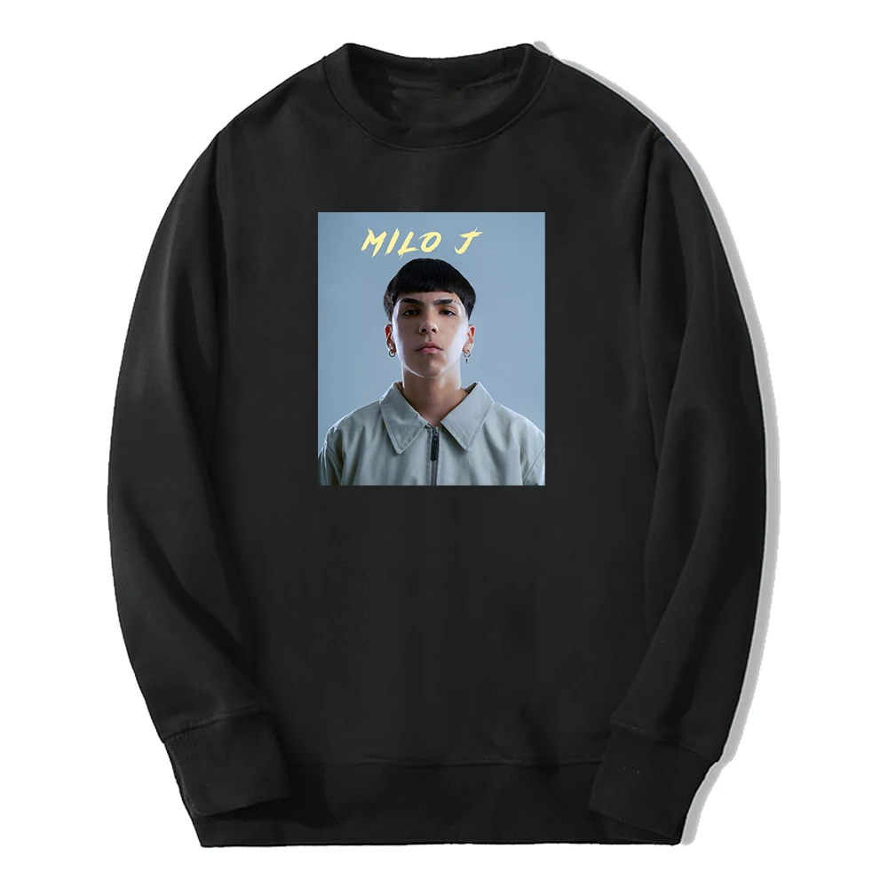 

Milo J Graphic Print Young Singer 2024 Tour Merch Crewneck Long Sleeve Streetwear Women Men Sweatshirt Hip Hop Clothes