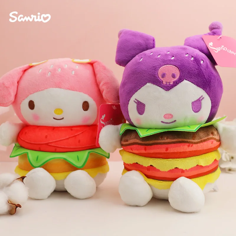 

20cm Kawaii Sanrio Anime Sanriod Plush Toys Kuromi Melody Baby Cinnamoroll Cute Soft Stuffed Animals Doll Children's Gift Girls