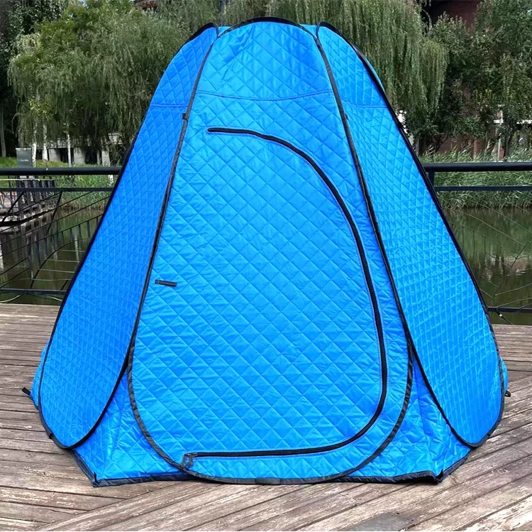 

Outdoor Camping Thick Automatic Semi Bottom Winter Fishing Tent Windproof and Warm with Cotton Ice Fishing Hexagonal Tent