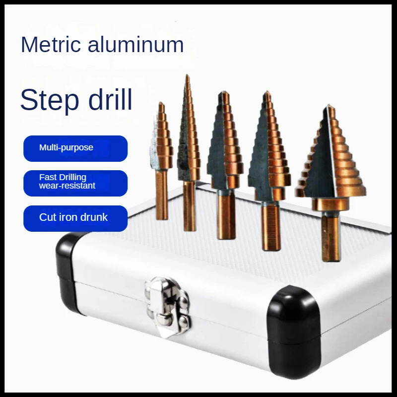 Step Drill Bit Set Hss Cobalt Multiple Hole 50 Sizes Cobalt Titanium  Conical Carbide Wood Drill Perforator Hole Cutter Tool