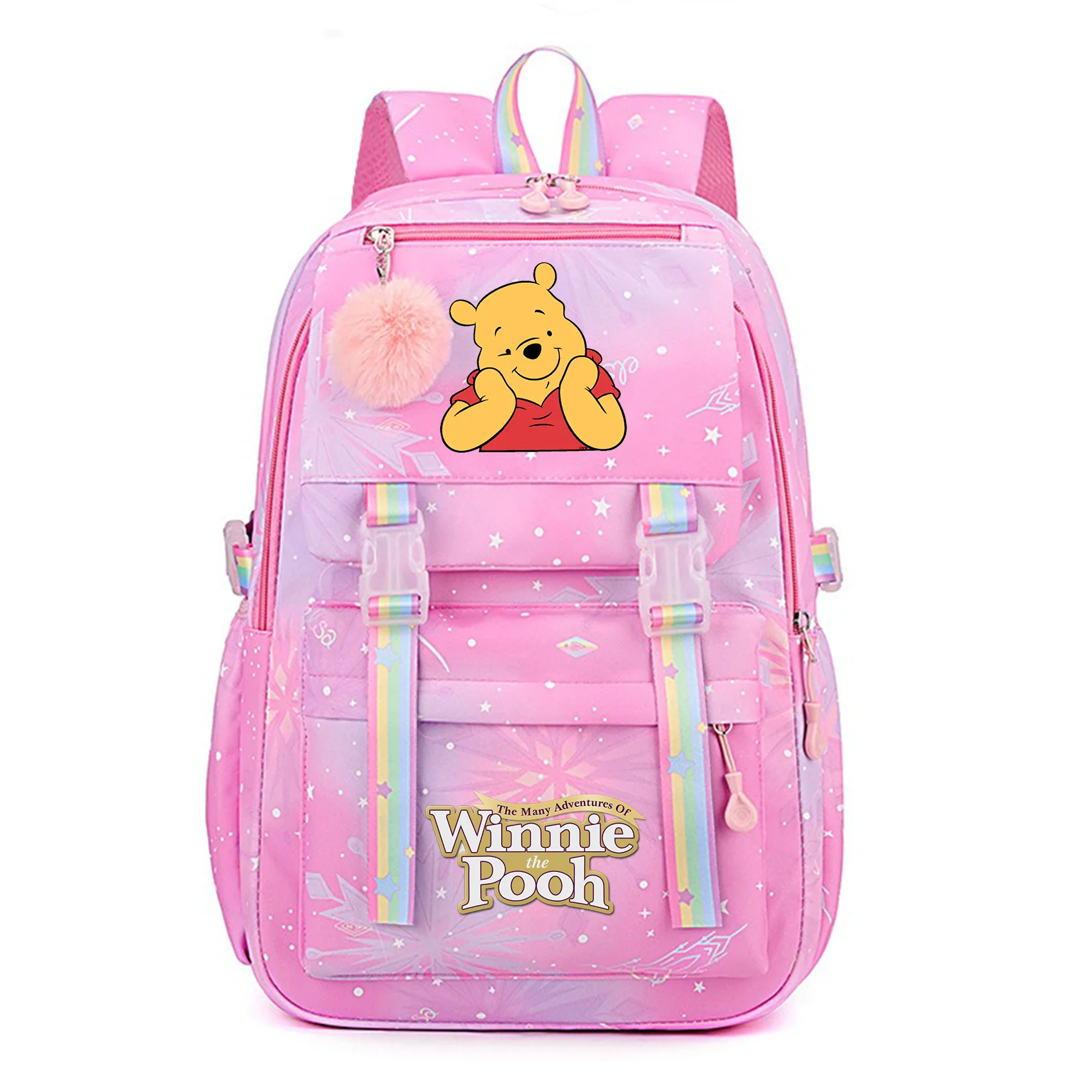 

Winnie the Pooh Women's Backpack Boys Girls Bookbag Bag Student Teenager Children Knapsack Schoolbag Rucksack Birthday Gift