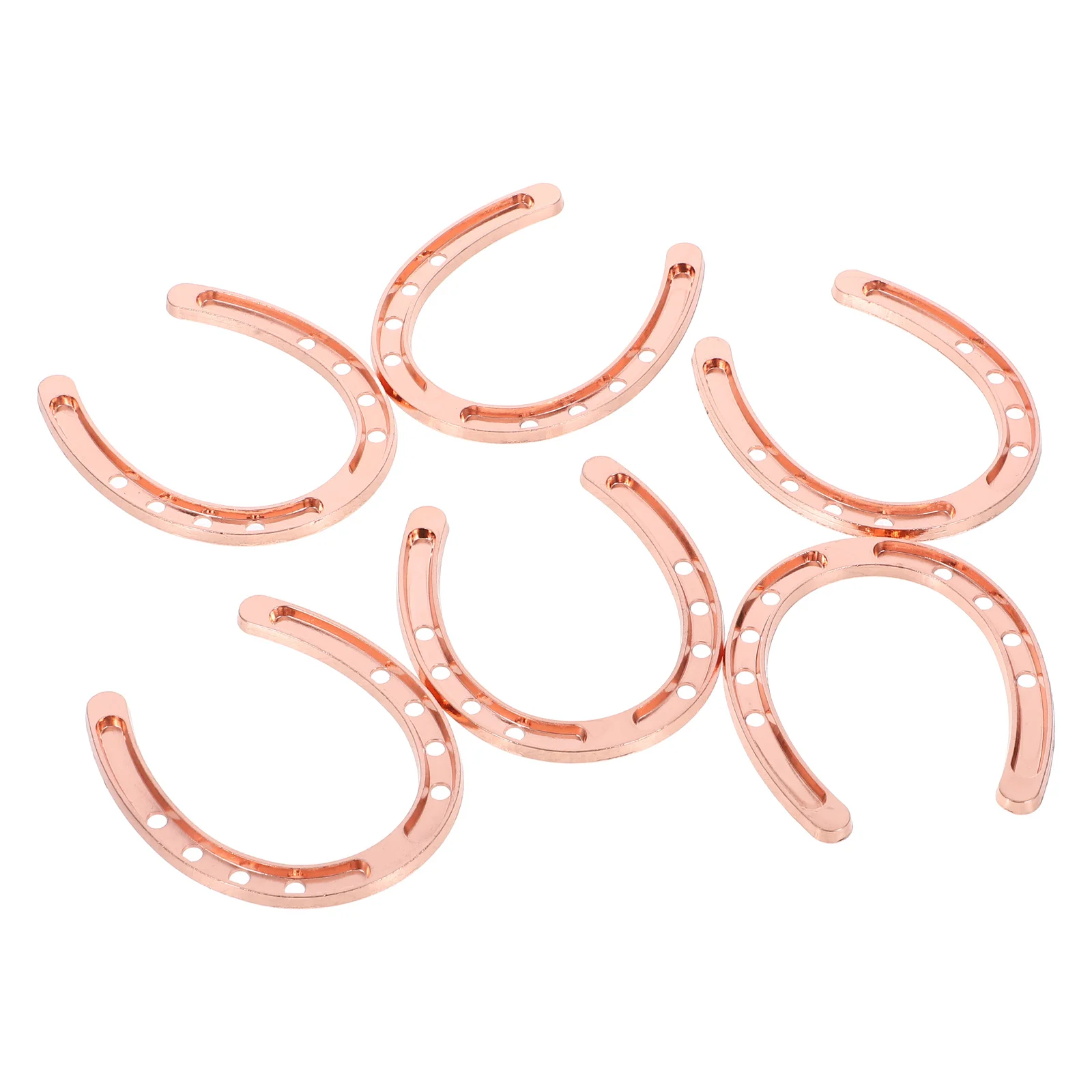 

6pcs Horseshoe Hanging Decor Zinc Alloy Metal Lucky Pendant Home Wall Art Western Party Favors Rustic Horse Shoe Ornament