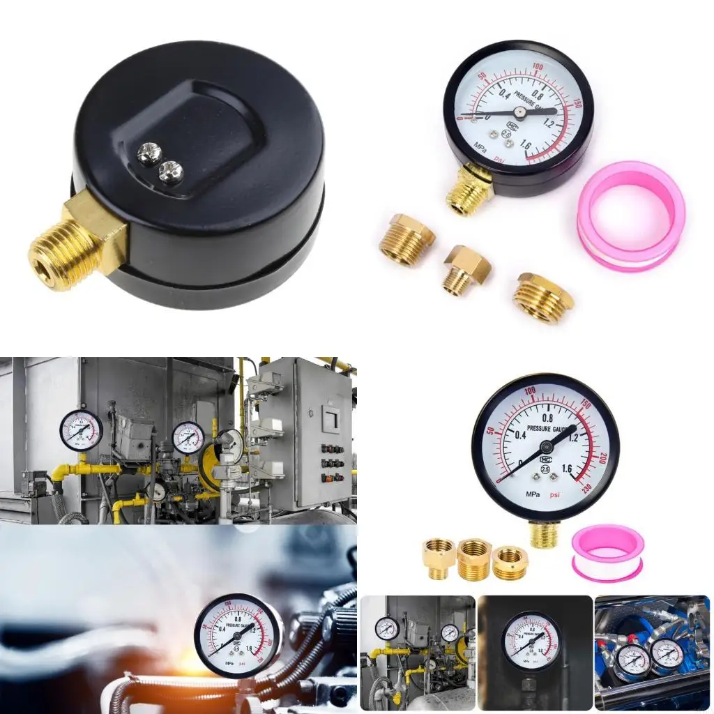 

Comprehensive Pressure Gauge Set With 3Adapters Design For Reliable Air Pressure Monitoring In Multiple Applications 87HA