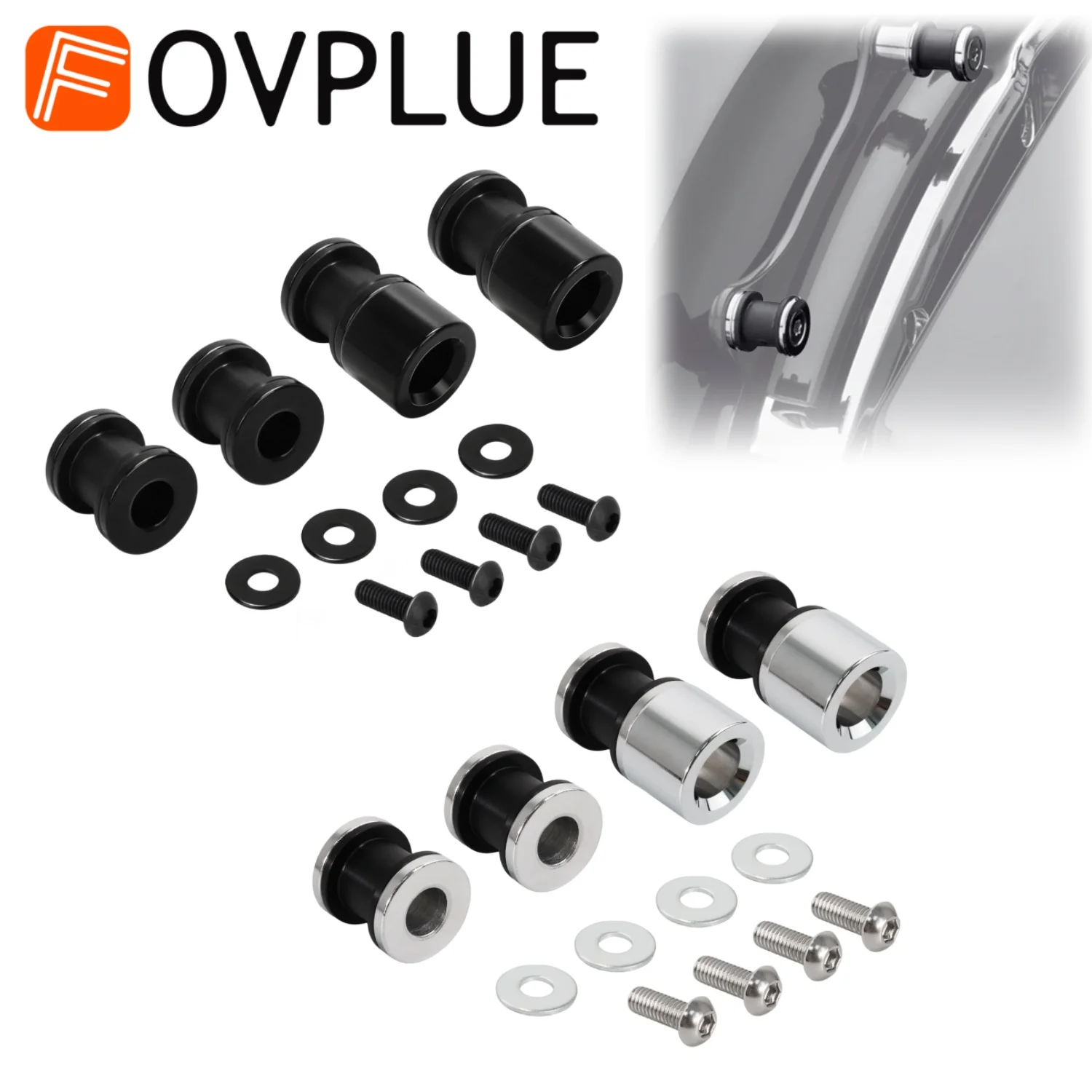 Motorrad-Sissy-Bar-Gepäckträger, abnehmbares Docking-Hardware-Kit für Harley 2009-2025 Touring Road King Street Glide FLHX FLHXS