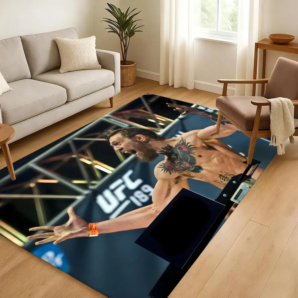 Boxer C-Conor M-McGregor Floor Mat Soft Thickened Absorbent Non-Slip Bedroom Living Room Door Mat Home Decor Flannel Rugs