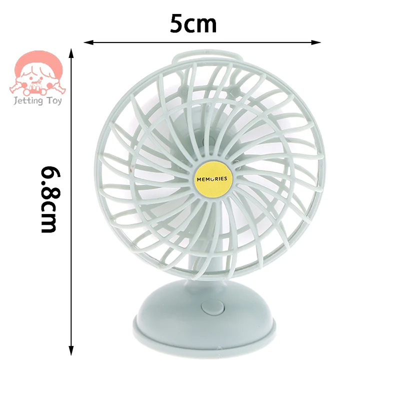 Mini ventilateur en alliage pour maison de courses, ameublement, simulation, beurre, accessoires de meubles pour poupées, jouets pour filles, cadeau