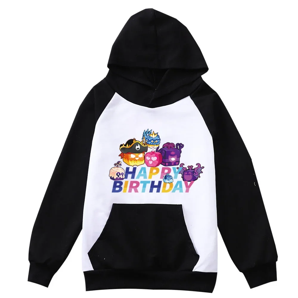 

Hot Game Blox Fruits Hoodie Kids Cartoon Sweashirts Baby Girls Long Sleeve Coats Junior Boys Casual Outerwear Children's Clothes