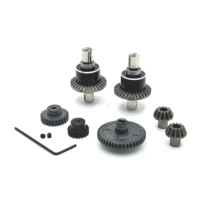 XDKJ-001 XDKJ-006 AM-X12 WLtoys 144001 124017 124019 124007 RC Car Parts Metal Upgrade Differential, 19T 27T 44T Gear