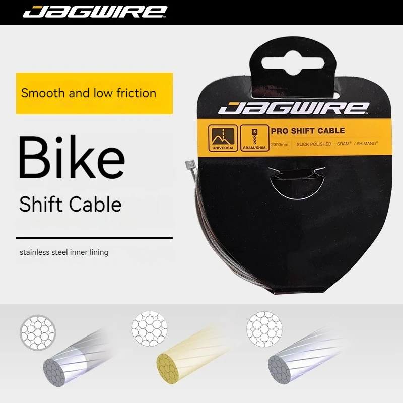 Jagwire Nano Slick Gold Stainless Steel Shift Inner Cable, Low Friction & Wear Resistant, Universal for MTB and Road Bikes