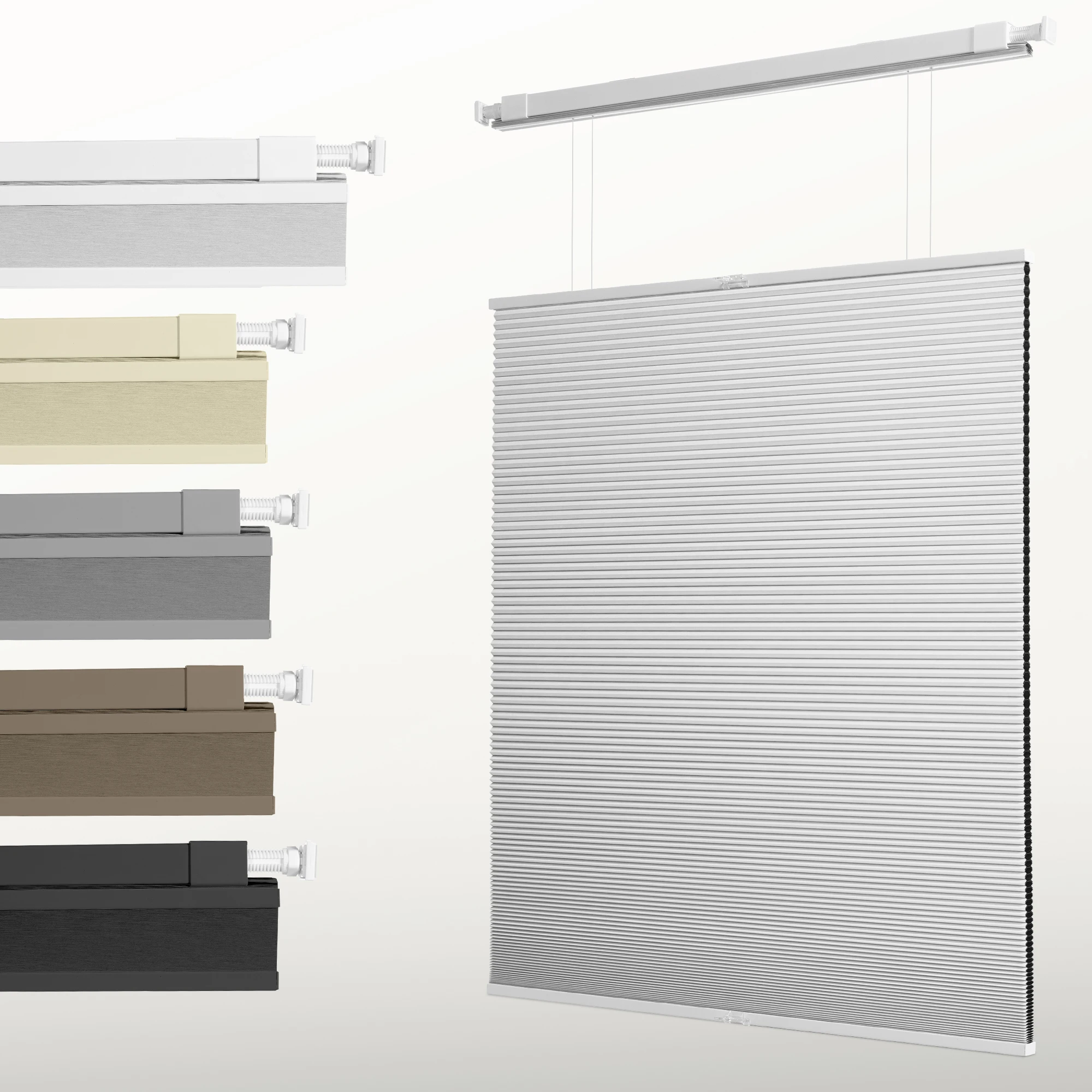 100% Blackout No Drill Cordless Cellular Blinds Top Down Bottom Up (TDBU ) Honeycomb Shades for Home Cellular Shades for Windows