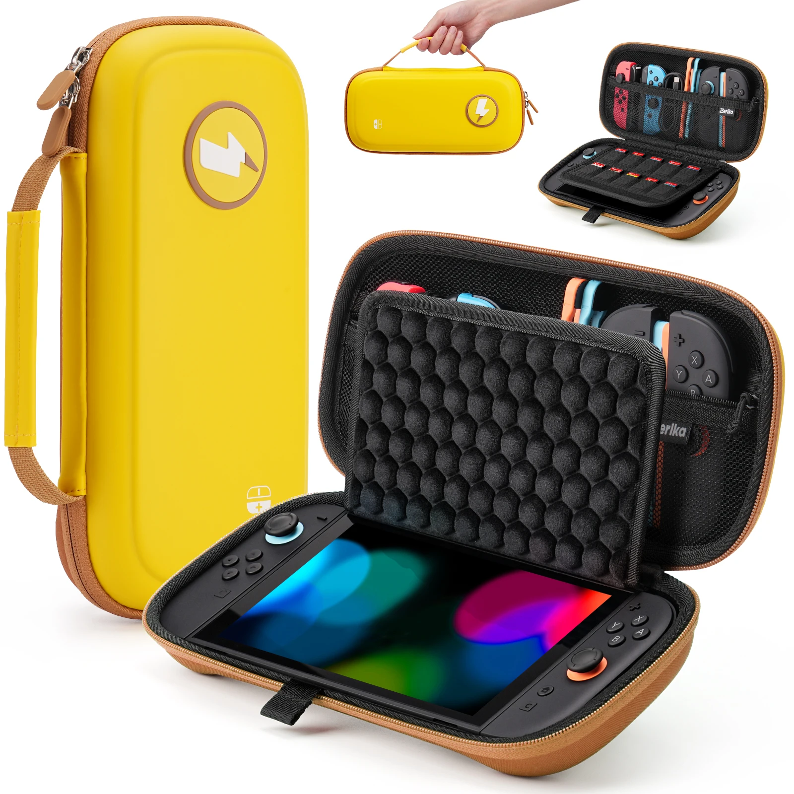 Reistas voor Nintendo Switch 2 & Switch OLED, anti-kras waterdichte beschermende opbergtas met 10 gamecard-slots