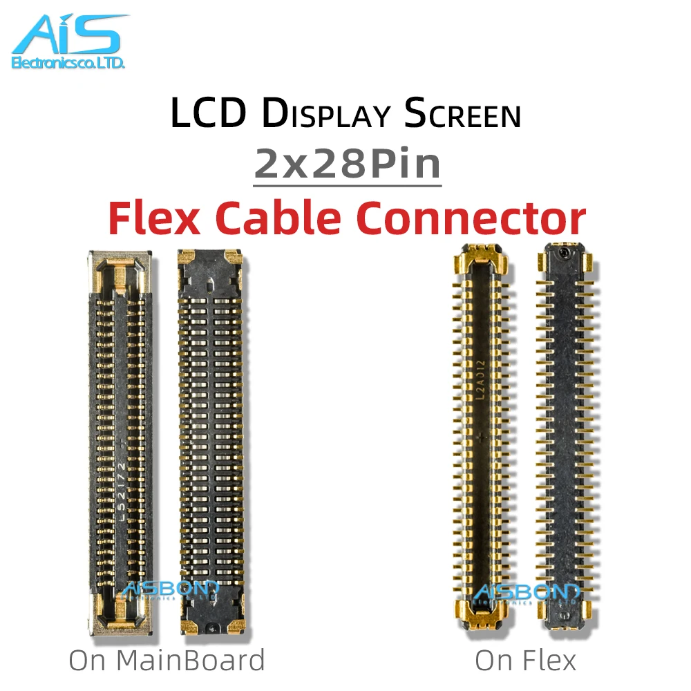 

10Pcs 2*28Pin 56Pin FPC On LCD Display Screen Flex Cable Connector For Samsung Galaxy S20 Plus S20U S21 Ultra S21P S21FE Note20