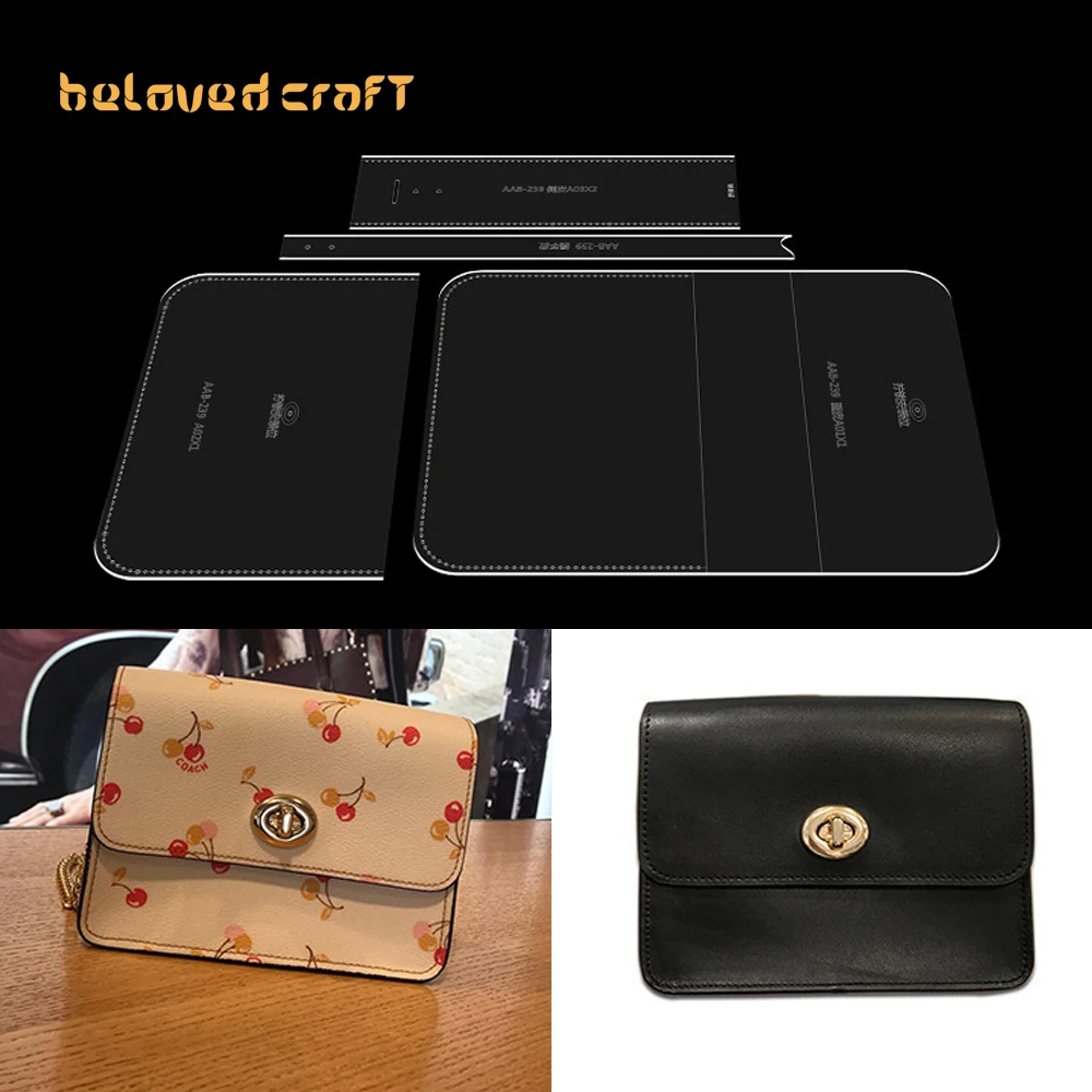 

BelovedCraft-Leather Bag Pattern Making with Acrylic Templates for Women's shoulder crossbody bag