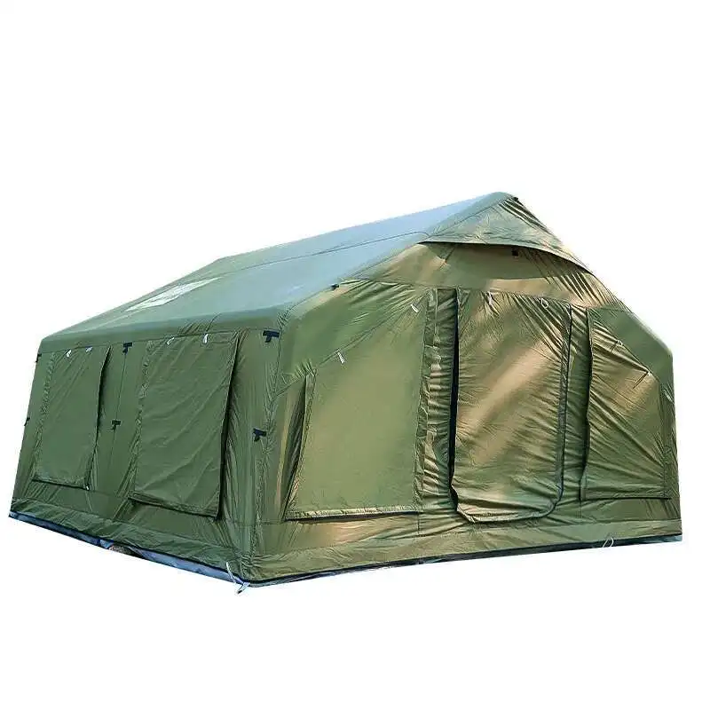 12,96 m2. ㎡   Acampamento Iatable Engrossado Oxford Pano Duas Quartos Uma Camada Tenda S ​ Ize: 360*360*220Cm