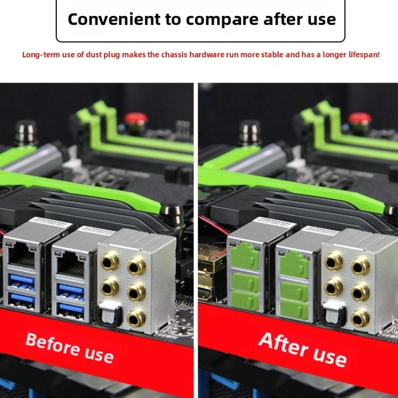 

Silicone Dust Plug for RJ45 LAN/Ethernet Port (10 PCS) - Protective Stopper for Router Computer & Switch