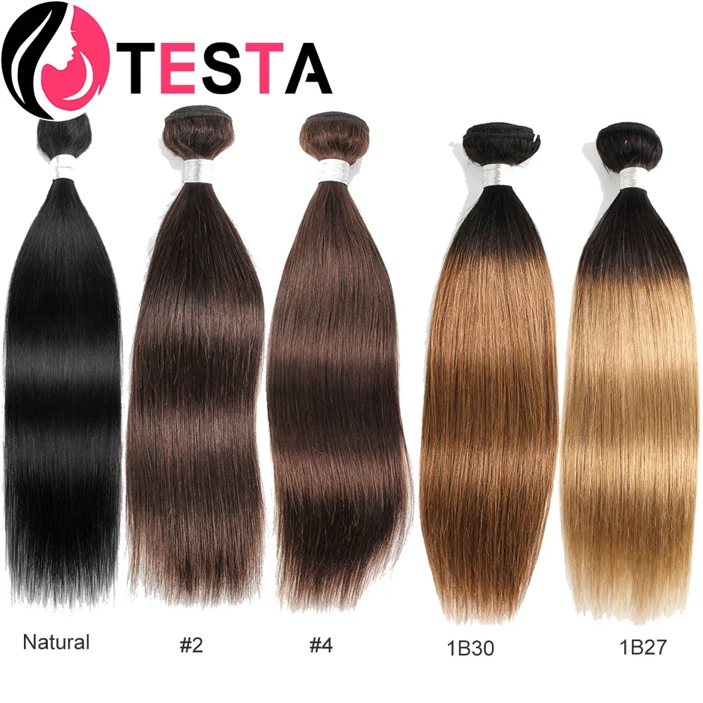 Straight Bundles Human Hair 613 Honey Blonde #8 Ash Blonde Color Human Hair Weaving 100% Remy Human Natural Hair Extensions 100g