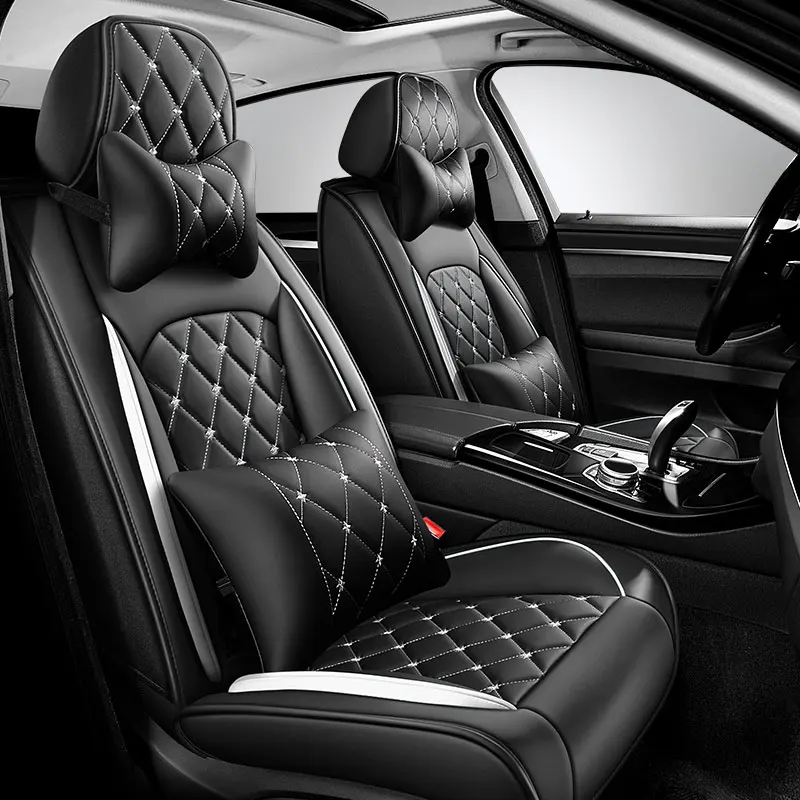 Luxury Leather Car Seat Cover for Renault Clio Duster Espace Fluence Kadjar Kangoo Koleos Laguna Latitude Logan Sandero Talisman