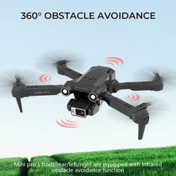 2024 nuovo H63 RC Mini droni evitamento ostacoli telecomando HD Drone 4K Dual Lens posizionamento del flusso ottico Quad Aircraft Adult