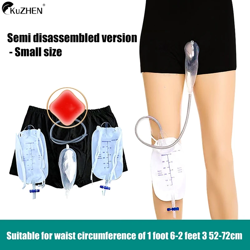 Reusable Urinary Receiver For Men Elderly Urine Collector Kit Panties Fixed Urine Catheter Urinary Bag For Urine Incontinence