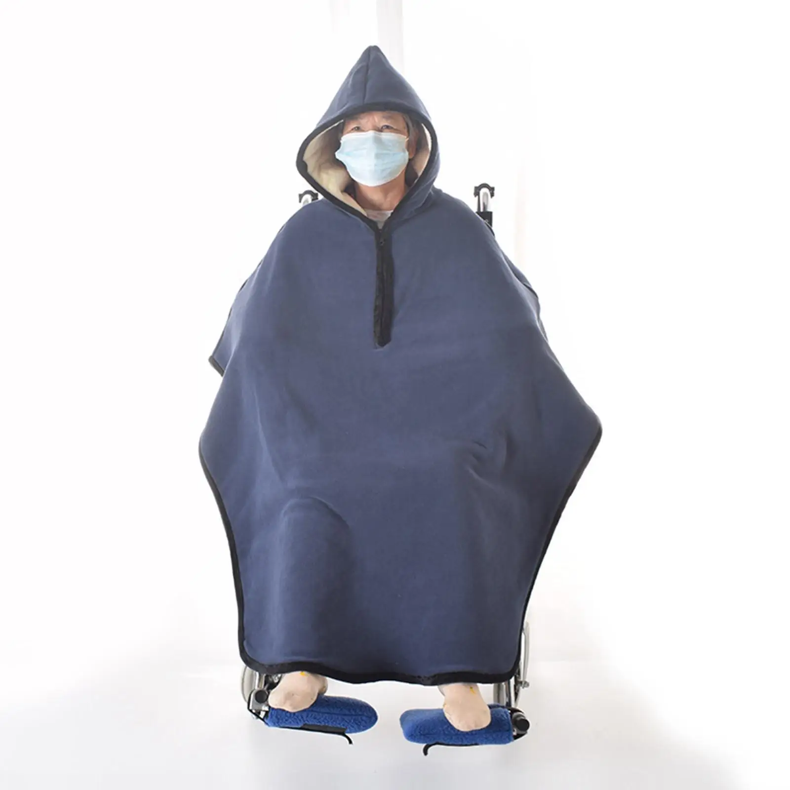 

Wheelchairs Warmer Blanket ,Wheelchairs Cape, Adults Wheelchairs Poncho for Outdoor Indoor,