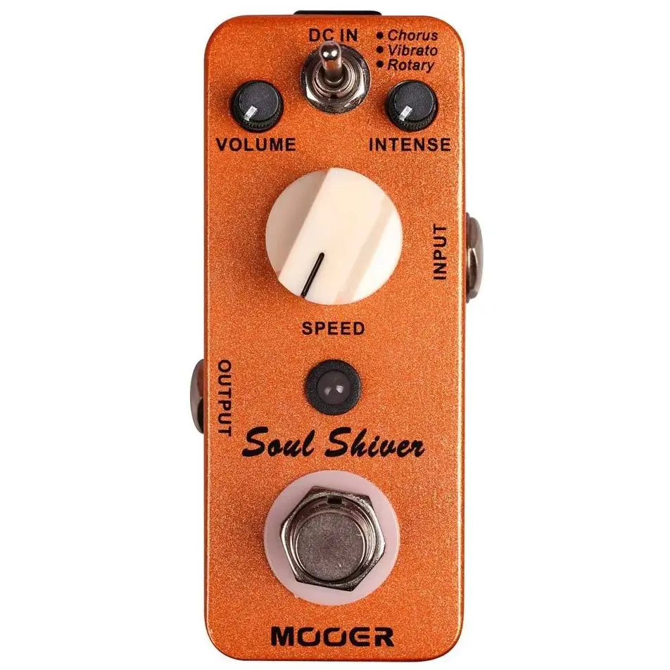 MOOER Guitar Effect Pedal Soul Shiver Modulation 3-Modes Chorus Vibrato Rotary Multi Modulation Classic 60's Sound True Bypass