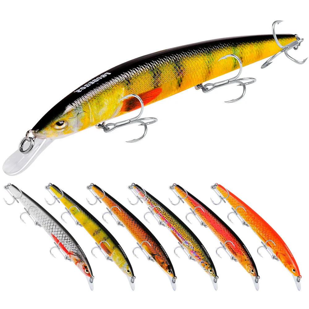 

15cm/18g Fresh Water Floating Wobble Flyer Minnow Fishing Lure Hard Bait Saltwater ABS Plastic For Seabass Lure Configuration