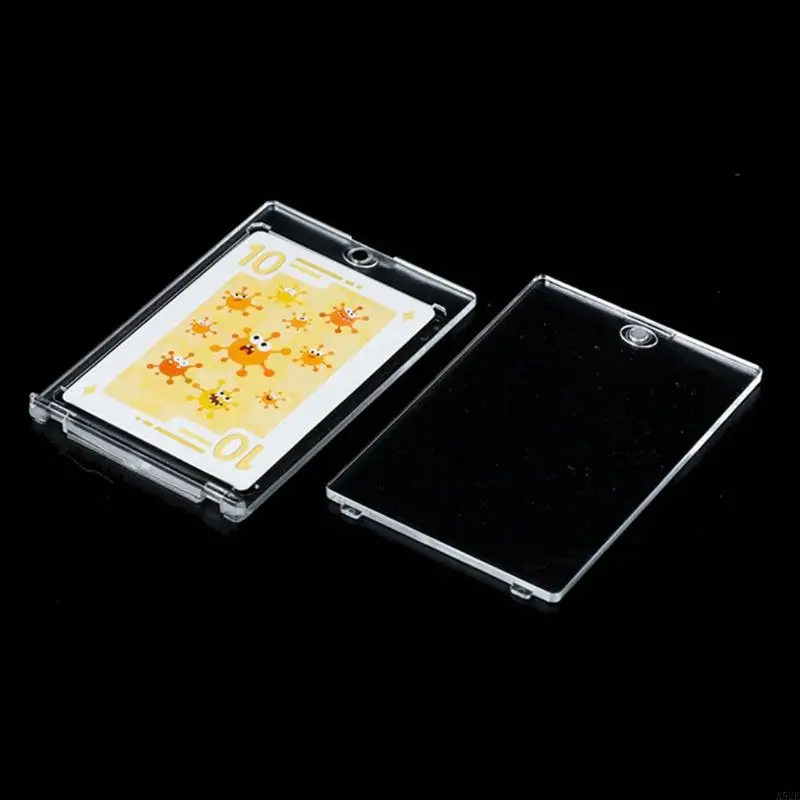 

A52E 35PT-180PT Acrylic Card Holder Hard Plastic Protector Trading Card Protector fit for Game Card Storage and Display