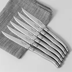 Laguiole Steak Knife set Stainless Steel Dinner Knives Forks Silver Dinnerware Kitchen Table Knifes Hollow Handle 9inch 2-10pcs