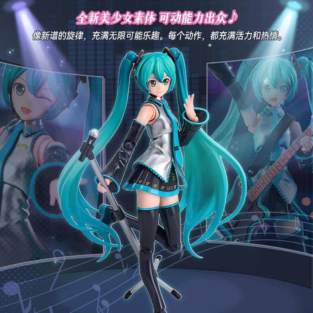 Original Blokees Hatsune Miku Formula Clothing Miracle Version Series Action Figures Movable Joints Collection Anime Model Gifts