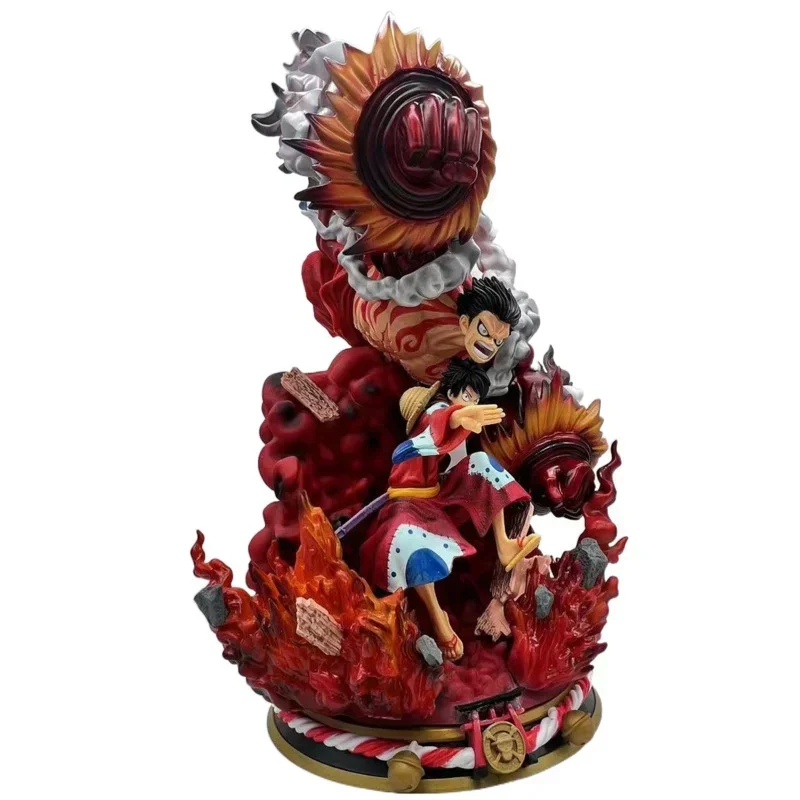 Uma peça anime modelo 45cm gk engrenagem quarto sknakeman macaco d luffy figura de ação oversized pvc estátua coleção brinquedo figma