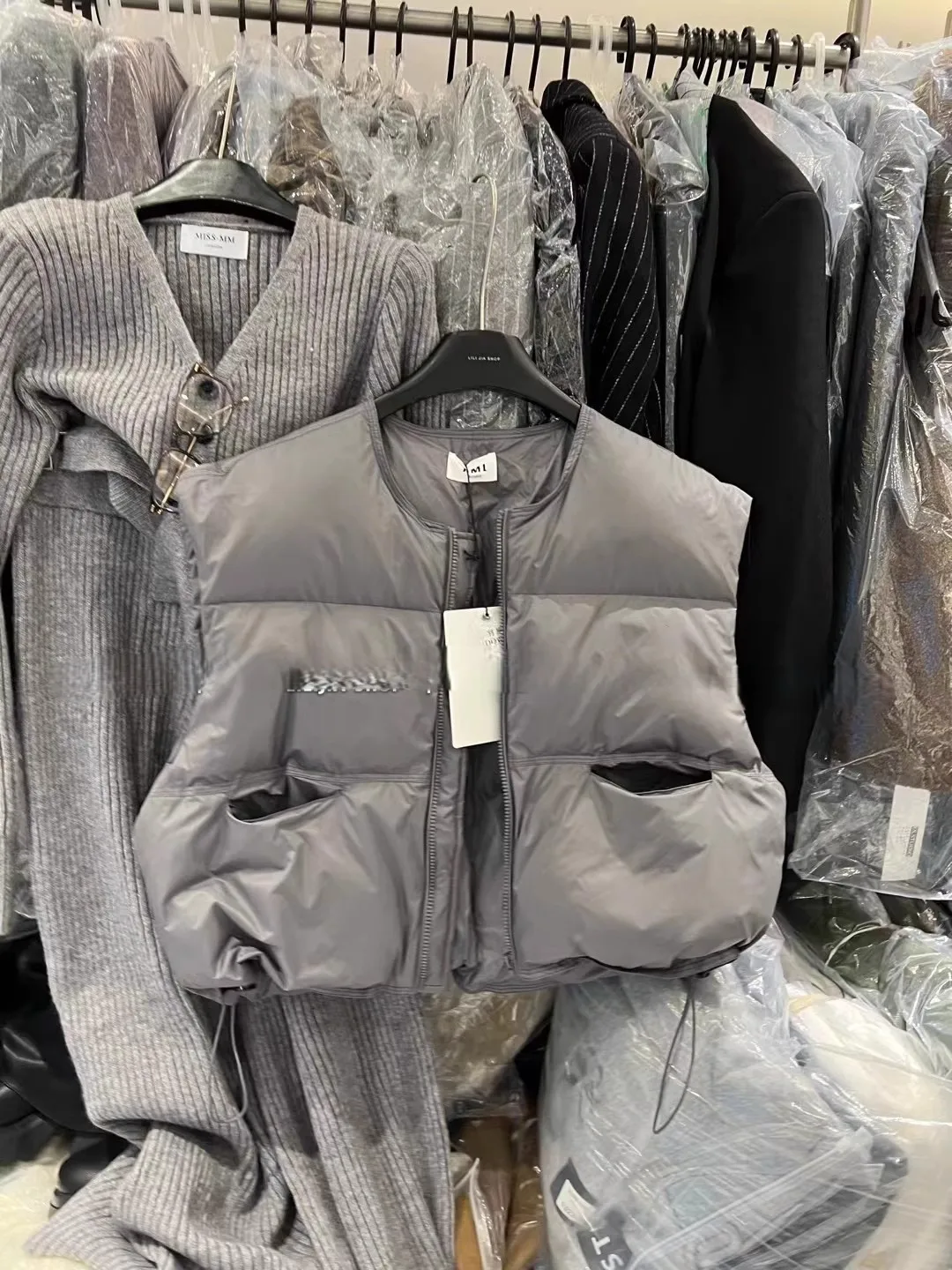 

Vests Waistcoats Thick Womens Double Breasted With Chair Autumn Corduroy Lapels Notched Grunge Varsity Urban Sleeveless Harajuku