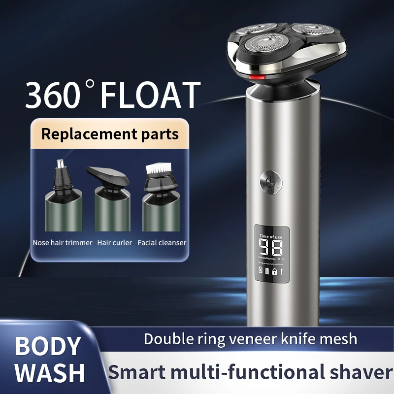 ماكينة حلاقة كهربائية جديدة للرجال ماكينة حلاقة كهربائية قوية لللحية ماكينة حلاقة نظيفة محمولة قابلة لإعادة الشحن مقاومة للماء ماكينة حلاقة للشعر #3