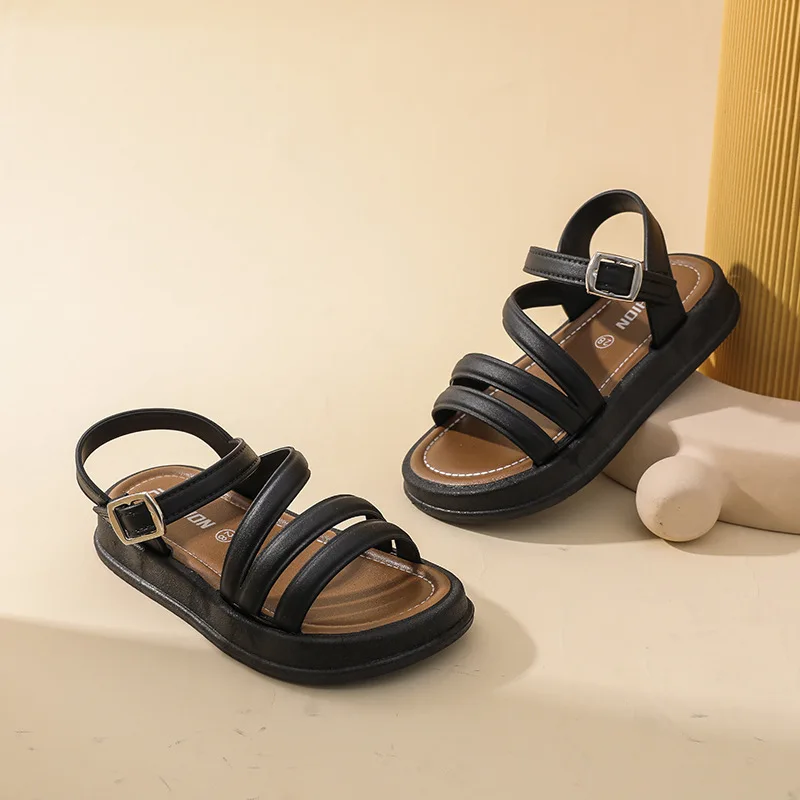 2026 Elegant Summer New Style Korean Version Princess Children's Sandals Elegant Open Toe Stylish Versatile Cute Student Sandals image 3