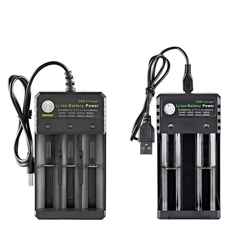 

3.7V 18650 Charger for 18350 16340 14500 10440 14500 16340 16650 14650 18350 18500 Independent Charging Li-ion Battery Charger