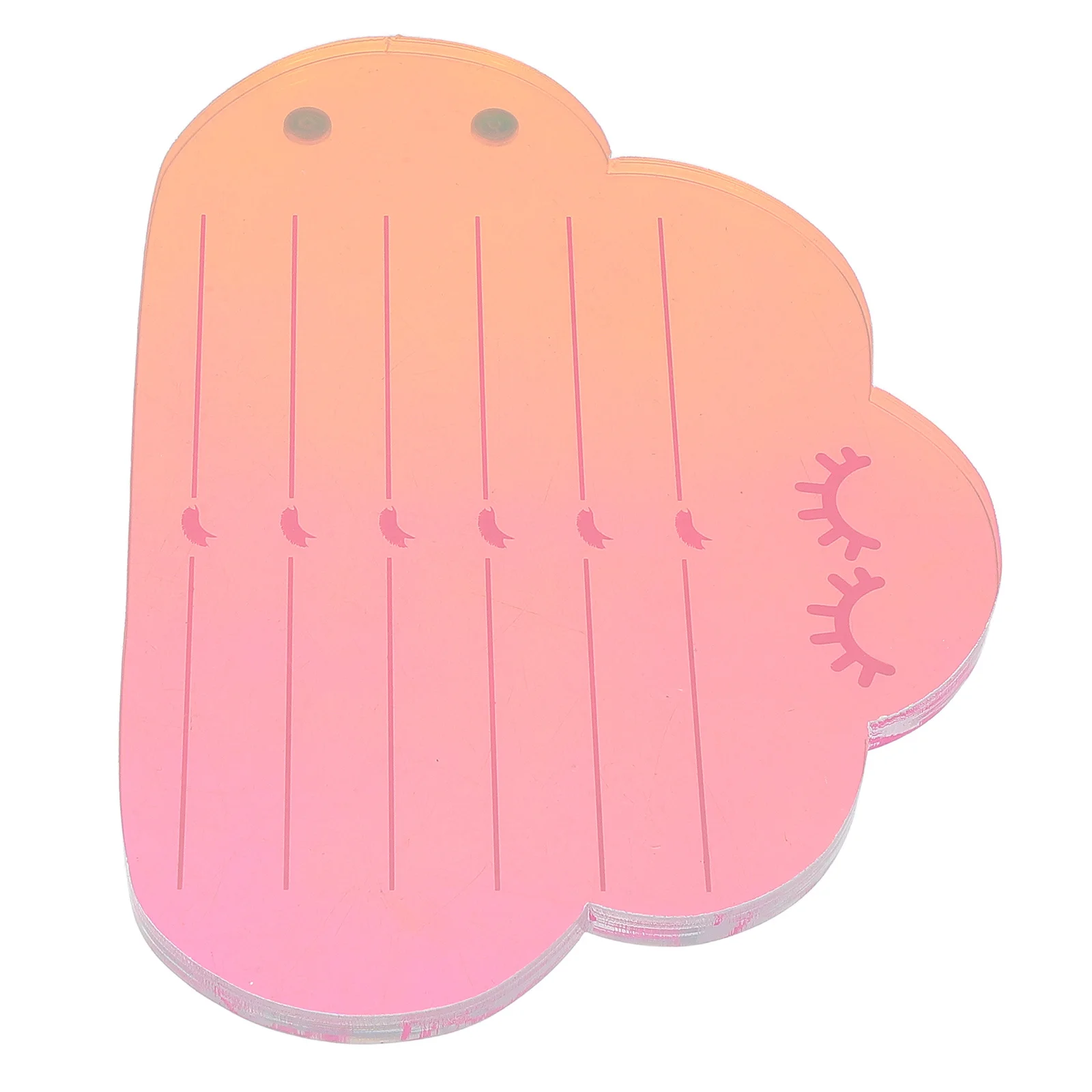 Paleta de extensão de cílios acrílicos, suporte magnético em forma de nuvem para cílios postiços, bandeja organizadora, almofada de extensão de enxerto