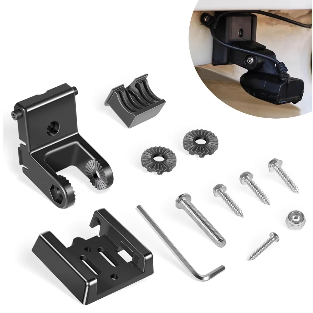 

7400931 MHX XNT Transducer Bracket Transom Mount Plate Replacement for XHS Model Transducers, Transom Mounting Hardware Kit