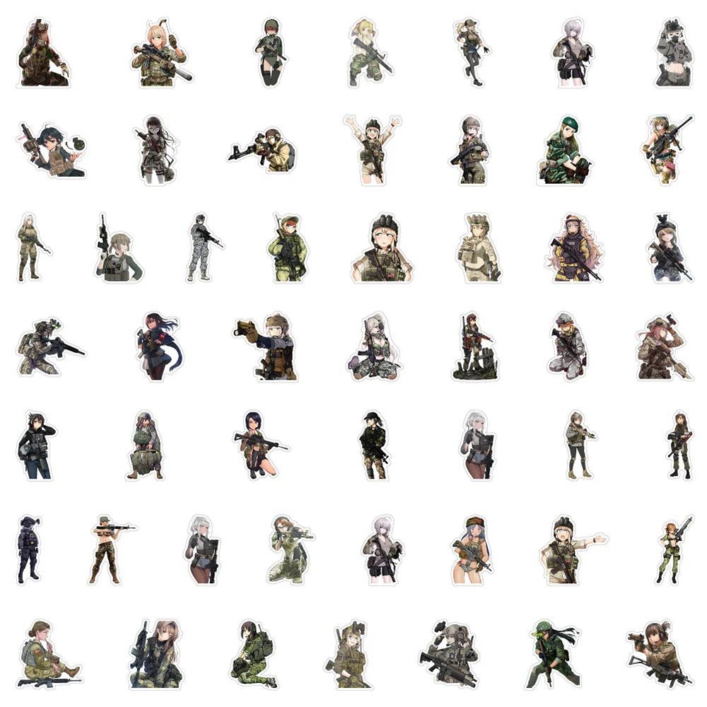 10/30/50pcs Cool Military Force War Graffiti Stickers Decals Laptop Phone Car Skateboard Luggage Waterproof Sticker Kids Toys