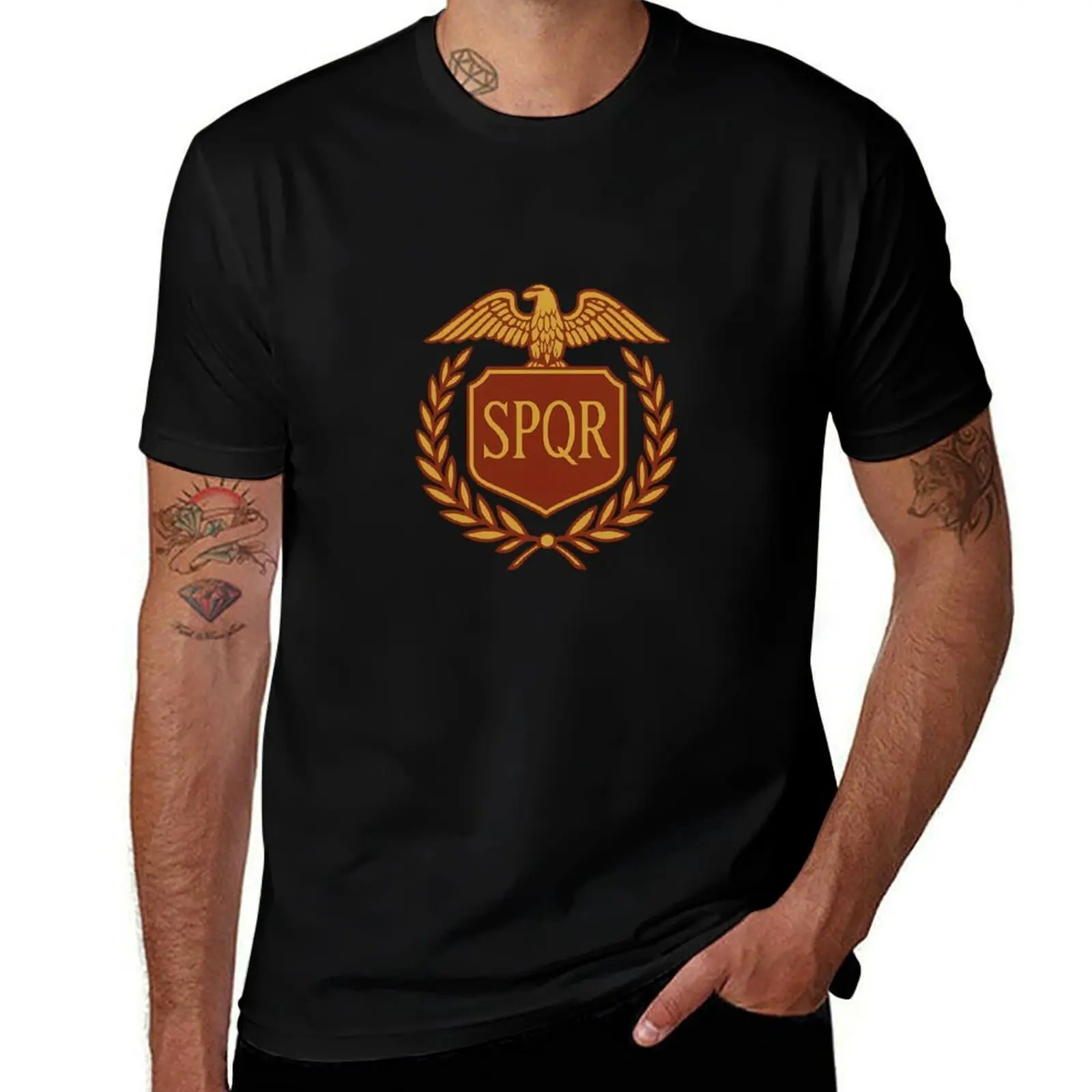 

SPQR Roman Empire T-Shirt custom shirt graphics street wear shirts graphic tees t shirt for men