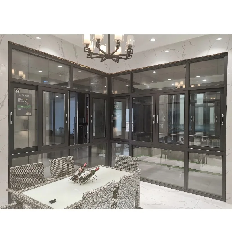 Fuson Broken Bridge Topwindow Home Windows Frame Nigeria Aluminium Sliding Window Custom Double Glaze Aluminum Sliding Windows