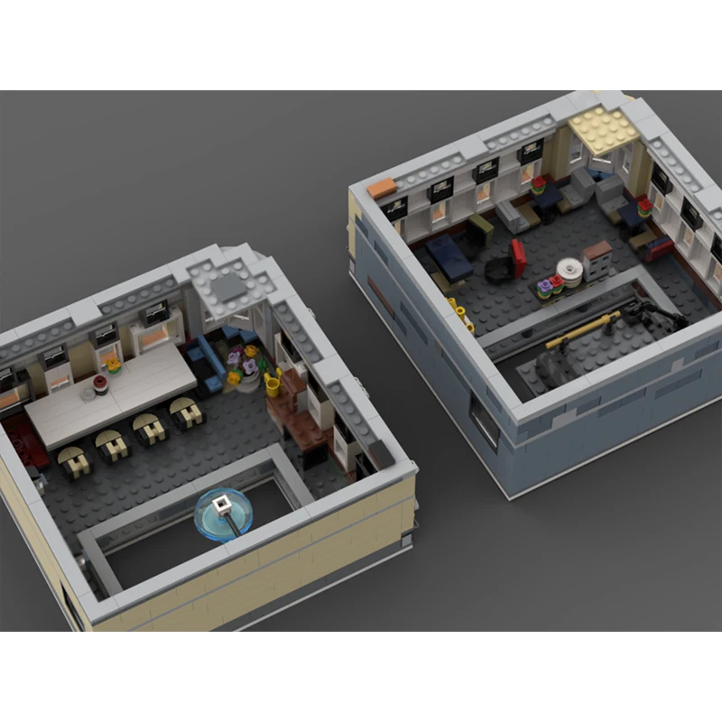 Modelo City Street View, ladrillos de construcción MOC, centro comercial grande, tecnología Modular, regalos, vacaciones, montar, juguetes para niños, traje