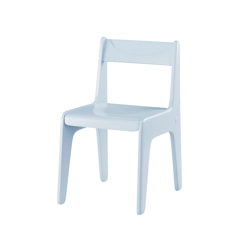 

Nordic simple wooden dining chair, no soft bag small apartment